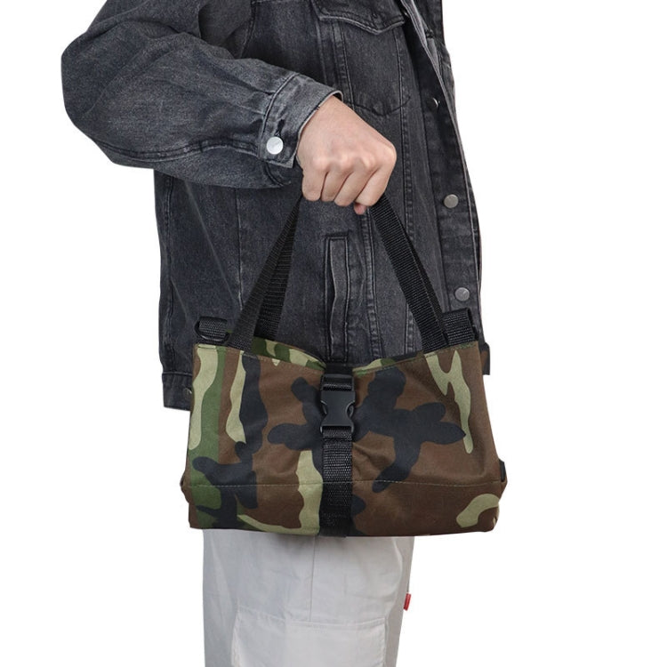 WESSLECO Oxford Cloth Electrical Hardware Hanging Tool Storage Bag(Camouflage Gray)