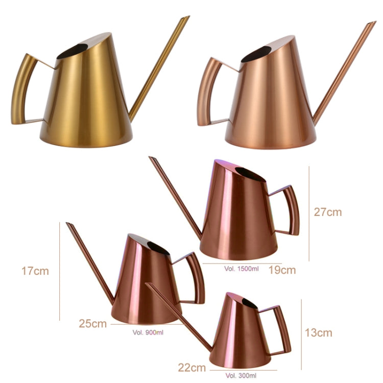 Household Gardening Stainless Steel Long Spout Watering Pot, Size: 1500ML(Gold)