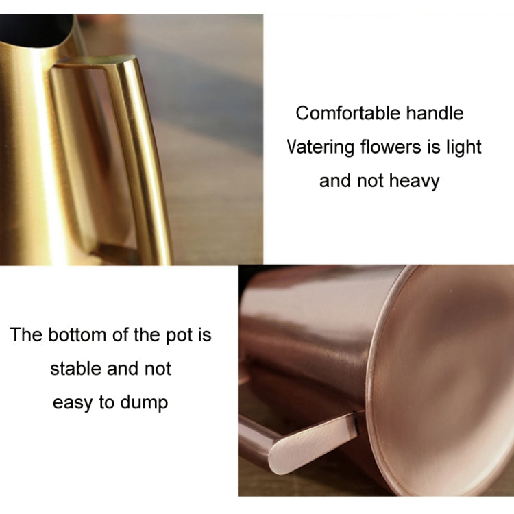 Household Gardening Stainless Steel Long Spout Watering Pot, Size: 1500ML(Bronze)