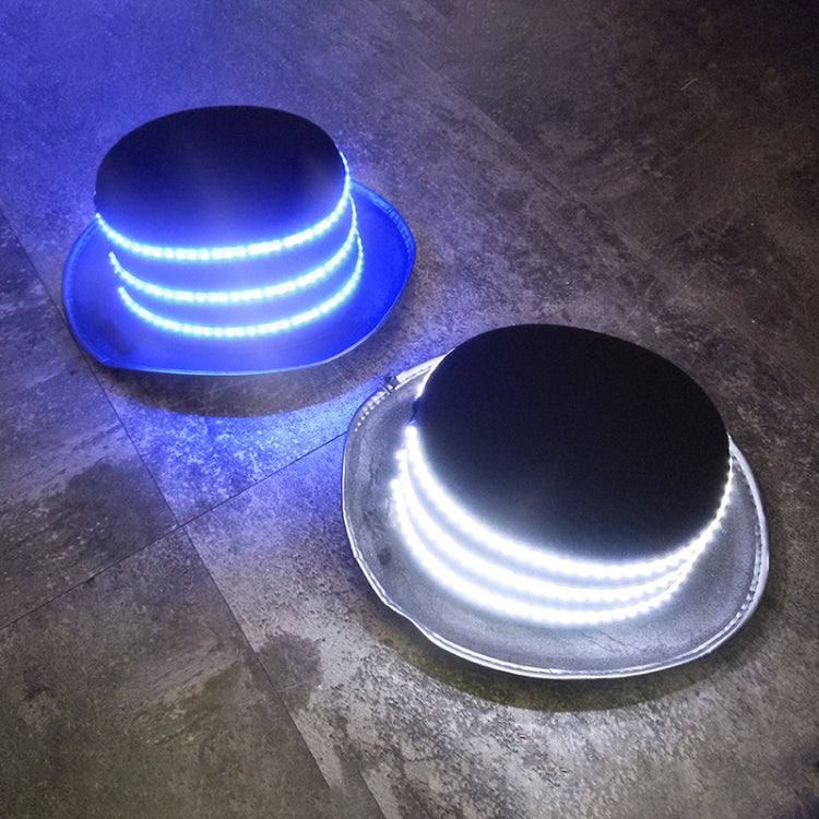 00068 LED Bar Luminous Jazz Hat Stage Magic Show Props, Color: White