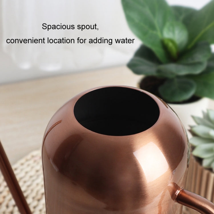 1500ML Household Gardening Stainless Steel Long Spout Heighten Watering Pot, Specification: Ancient Gold