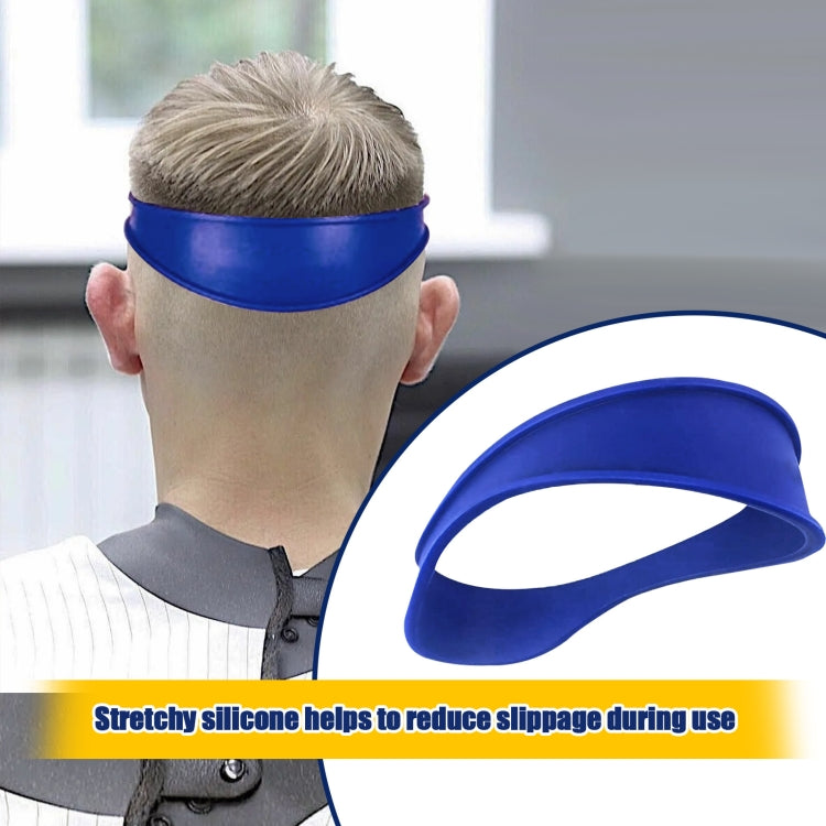 Salon Neck Hair Line Guide Barber Trim Ruler Hair DIY Tool Hair Trimming Template Tools(Blue)