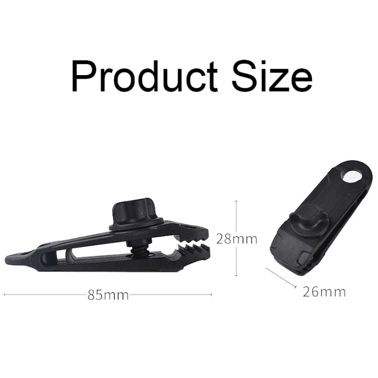 Tent Additional Pull Point Shark Clips Outdoor Camping Canopy Windproof Clip(Mud-color)
