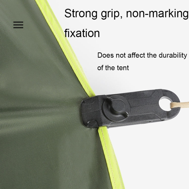 Tent Additional Pull Point Shark Clips Outdoor Camping Canopy Windproof Clip(Mud-color)