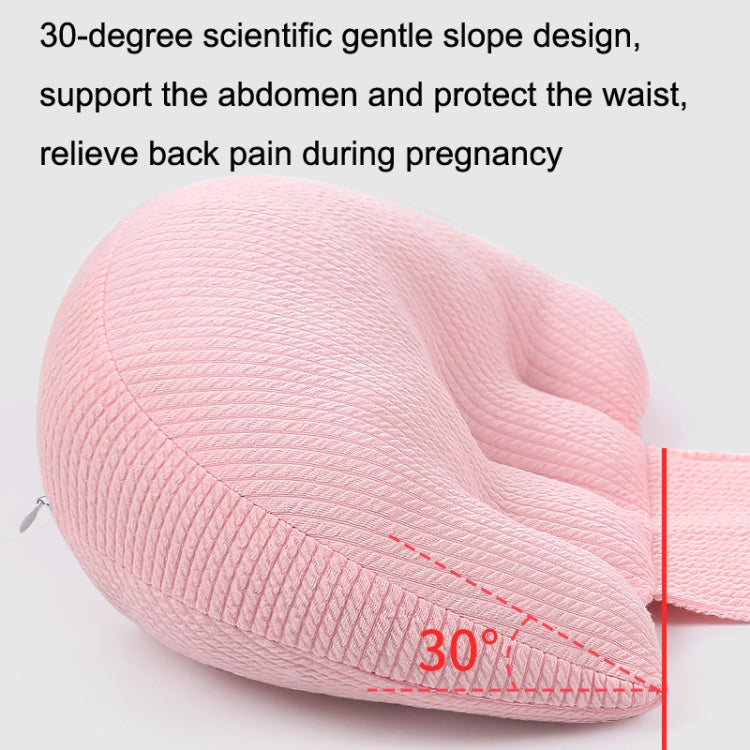 Pregnant Waist Support Cotton Pillow Side Sleepers Cushion Removable and Washable Abdomen Pillow(Green)