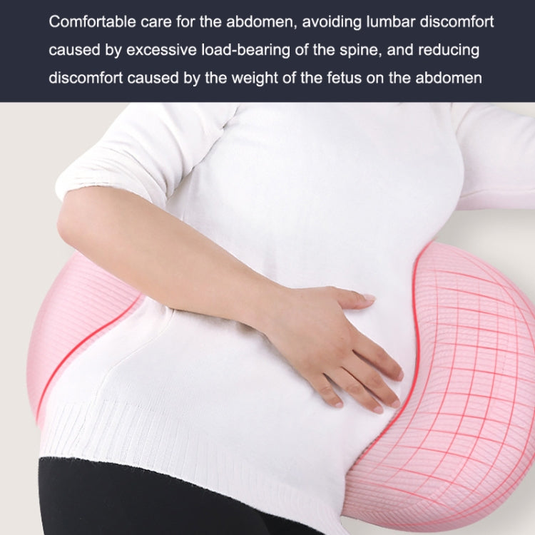 Pregnant Waist Support Cotton Pillow Side Sleepers Cushion Removable and Washable Abdomen Pillow(Pink)