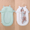 Newborn Baby Anti-startle Landing Wake-up Sleeping Cushions Spitting Milk Slope Pad(Sky Silk Green)