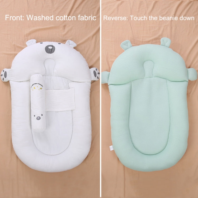 Newborn Baby Anti-startle Landing Wake-up Sleeping Cushions Spitting Milk Slope Pad(Sky Silk Green)