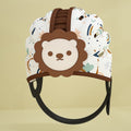 Soft Baby Helmet Safety Hat Toddler Anti-collision Protective Hat for Baby Walking(Lion Brown)