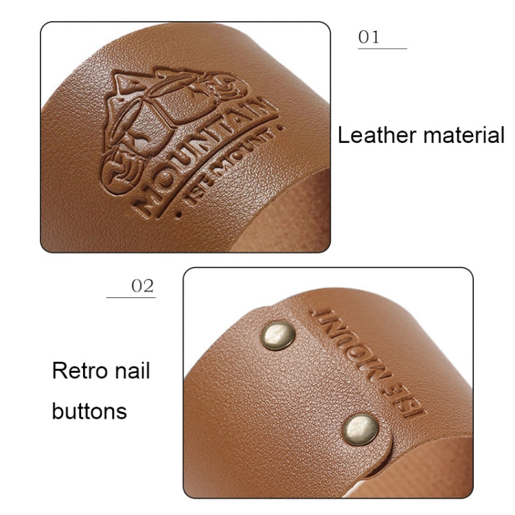 Outdoor Stainless Steel Cup Anti-scald Sleeve High Temperature Heat Insulation Sleeve(Brown)