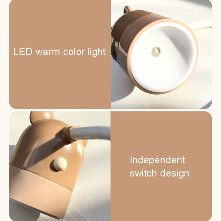KD201 Portable Lamp Hanging Neck Reading LED Night Light, Style: Little Deer (Blue+Brown)