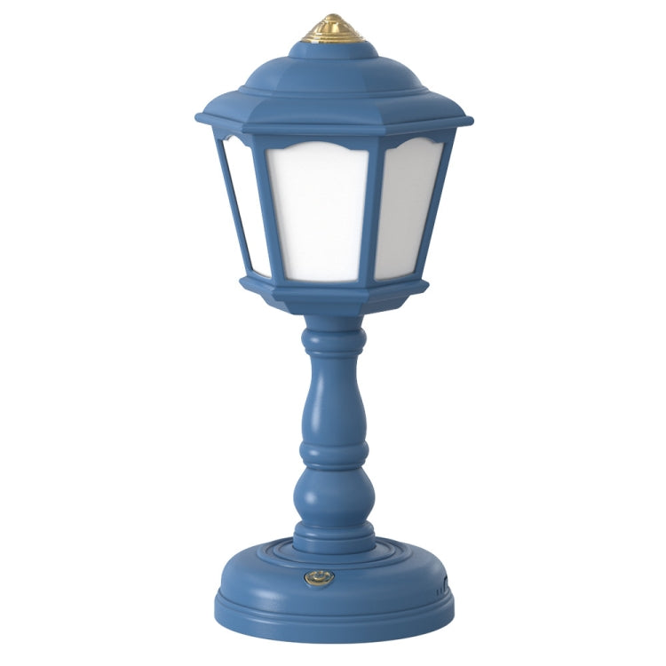 GIVELONG Retro Table Lamp USB Charging Small Night Light, Style: 320-3 Blue