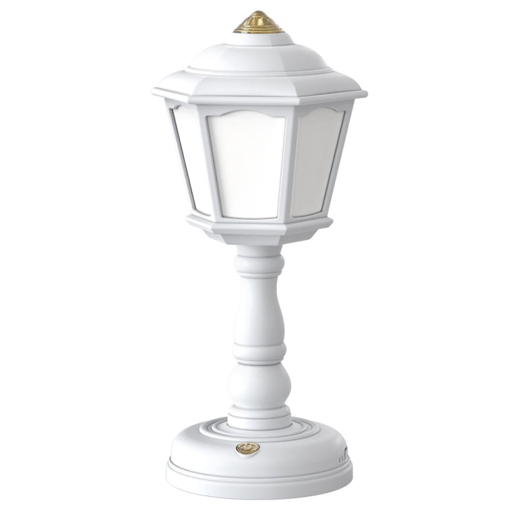 GIVELONG Retro Table Lamp USB Charging Small Night Light, Style: 320-6 White