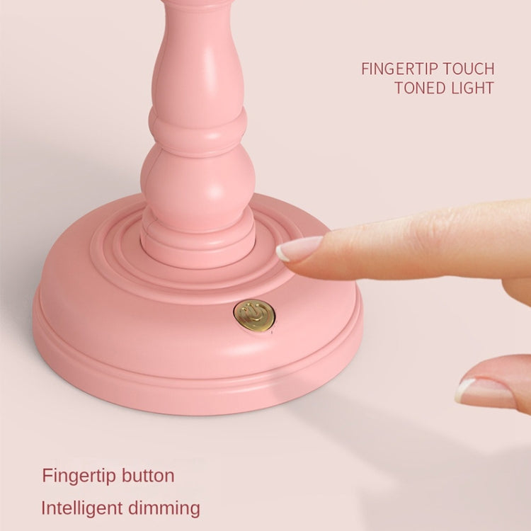 GIVELONG Retro Table Lamp USB Charging Small Night Light, Style: 321-4 Green