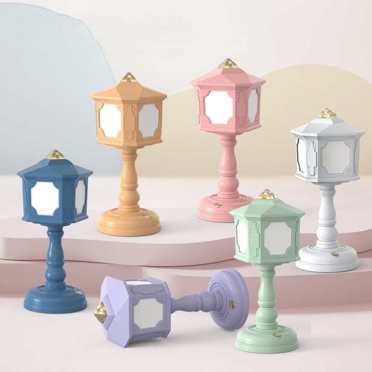 GIVELONG Retro Table Lamp USB Charging Small Night Light, Style: 321-6 White