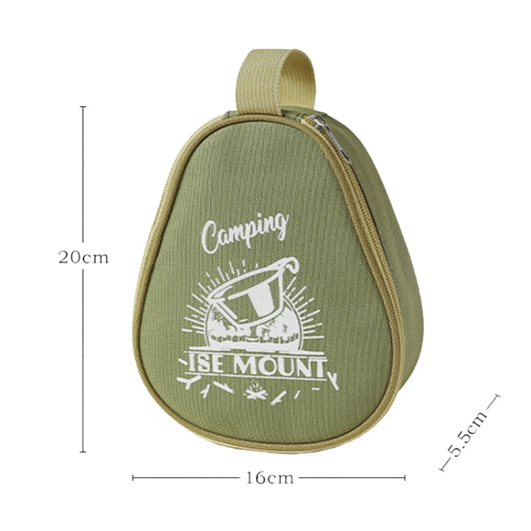 ISE MOUNT Outdoor Camping Syrah Bowl Storage Bag Large Capacity Camping Tote(Khaki)