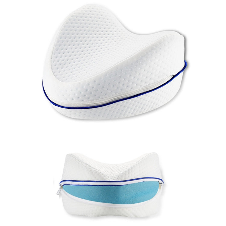 Body Memory Cotton Leg Pillow Sleeping Orthopedic Sciatica Back Hip Joint for Pain Relief(Blue Inner)
