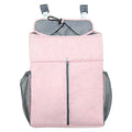 Baby Bed Organizer Newborn Crib Diaper Storage Hanging Bags Bedside Shelf Bag(Linen Pink)