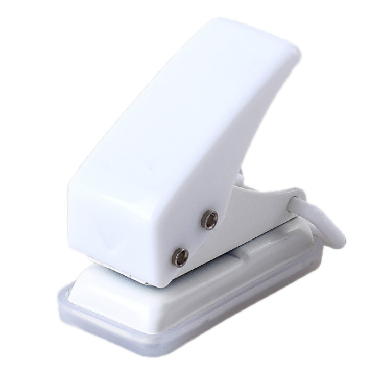 kw-trio 92A0 10 Pages Single Hole Mini Loose Leaf Puncher(White)