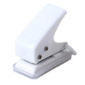 kw-trio 92A0 10 Pages Single Hole Mini Loose Leaf Puncher(White)