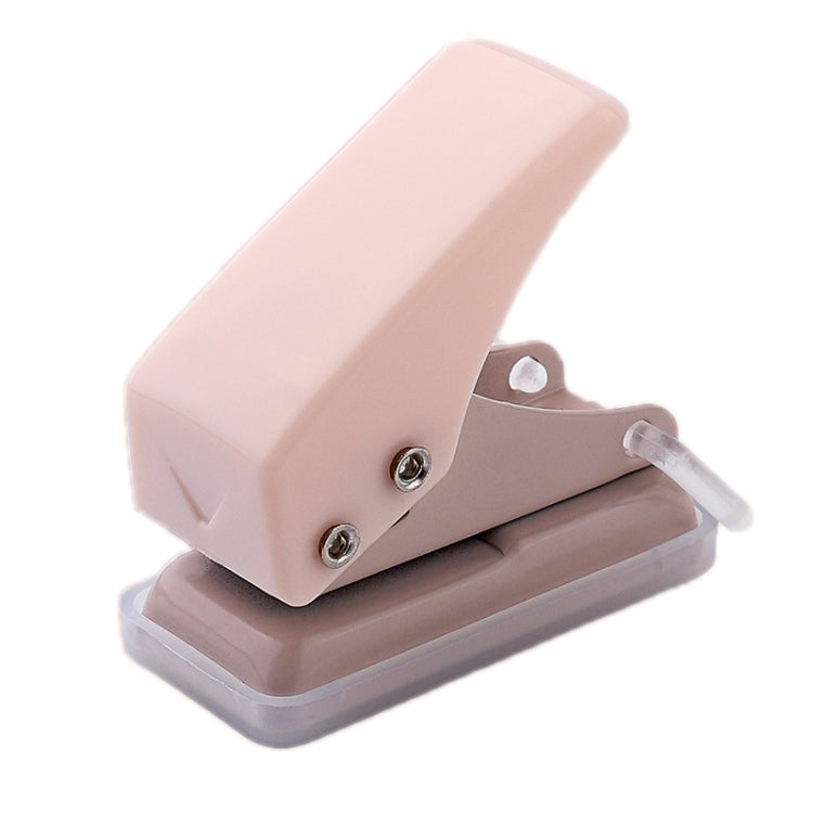 kw-trio 92A0 10 Pages Single Hole Mini Loose Leaf Puncher(Pink)