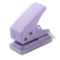 kw-trio 92A0 10 Pages Single Hole Mini Loose Leaf Puncher(Purple)