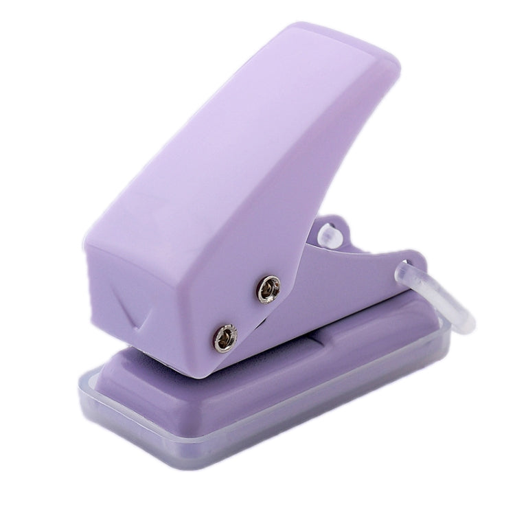 kw-trio 92A0 10 Pages Single Hole Mini Loose Leaf Puncher(Purple)