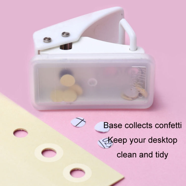 kw-trio 92A0 10 Pages Single Hole Mini Loose Leaf Puncher(Purple)