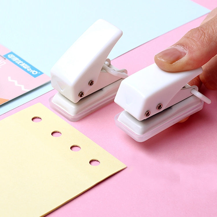 kw-trio 92A0 10 Pages Single Hole Mini Loose Leaf Puncher(White)