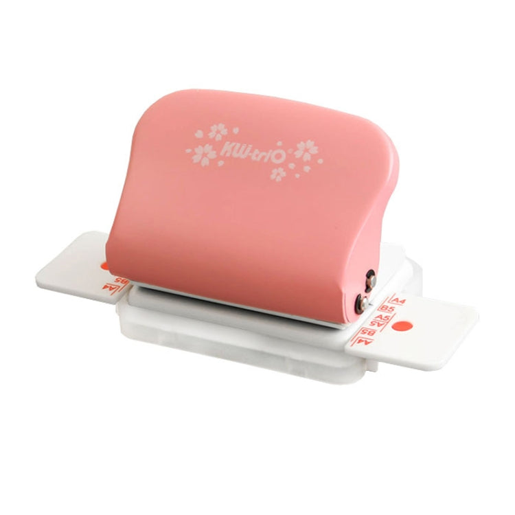 KW-TRIO 99h9 6 Holes A4 B5 Student Handmade Paper Hole Puncher(Pink)