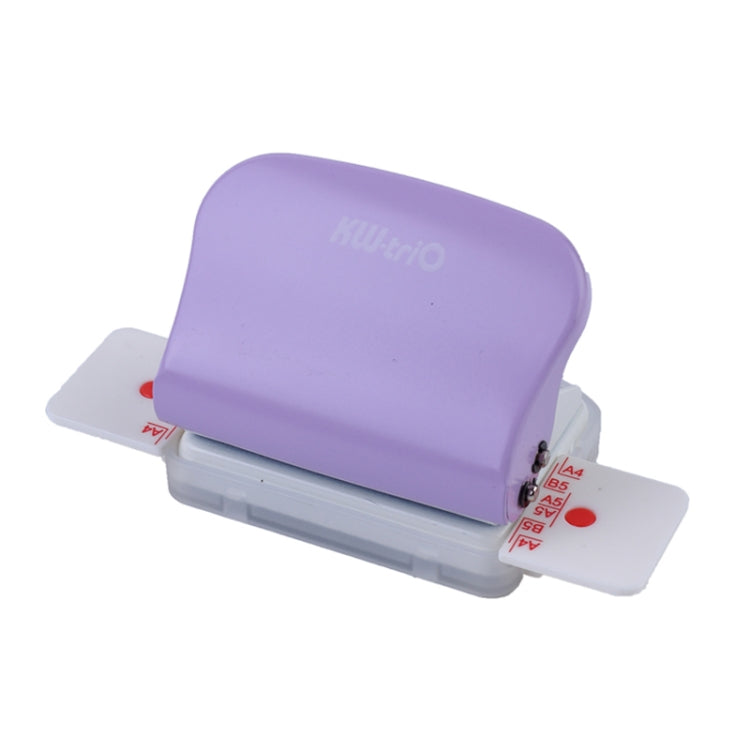 KW-TRIO 99h9 6 Holes A4 B5 Student Handmade Paper Hole Puncher(Purple)