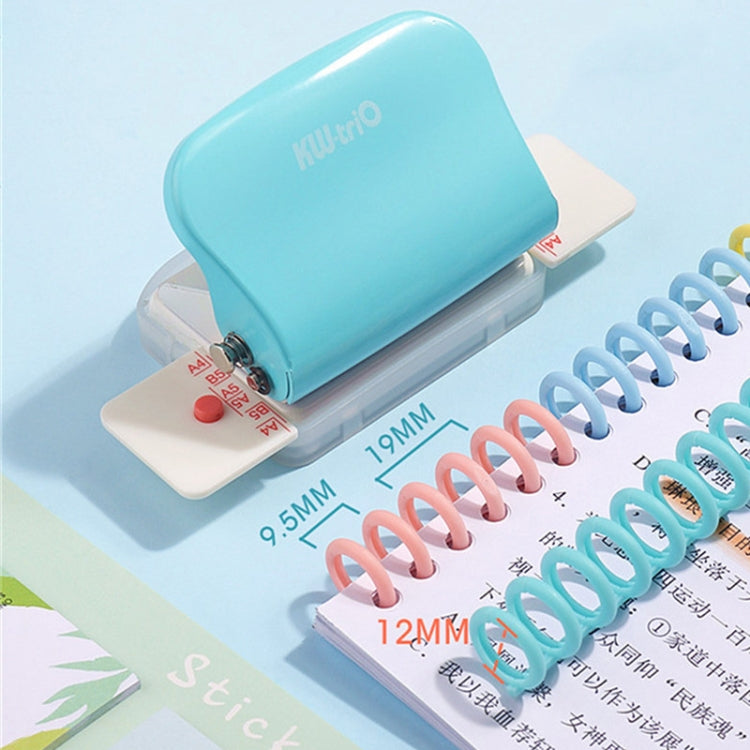 KW-TRIO 99h9 6 Holes A4 B5 Student Handmade Paper Hole Puncher(Light Green)