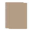 5sets Frosted Loose-Leaf Book Cover DIY Hand Book Cover, Size: A4(Milk Coffee Color)
