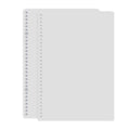 5sets Frosted Loose-Leaf Book Cover DIY Hand Book Cover, Size: B5(Gray)