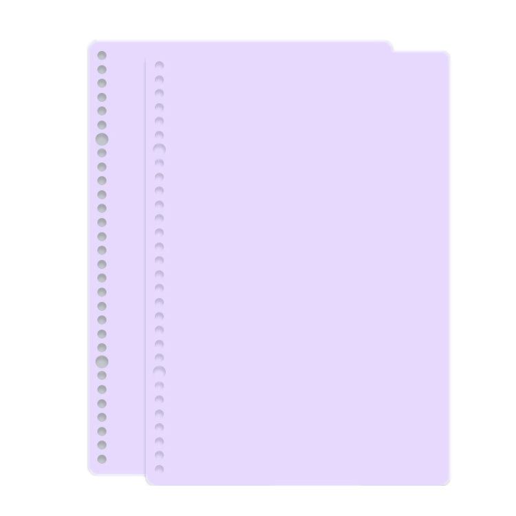 5sets Frosted Loose-Leaf Book Cover DIY Hand Book Cover, Size: B5(Purple)