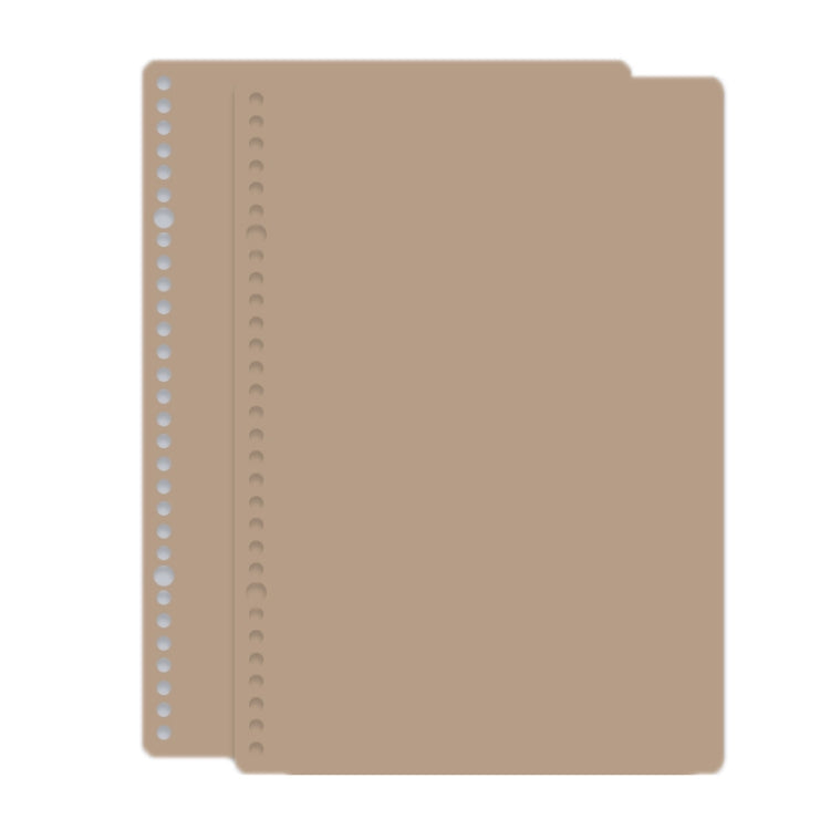 5sets Frosted Loose-Leaf Book Cover DIY Hand Book Cover, Size: A5(Milk Coffee Color)
