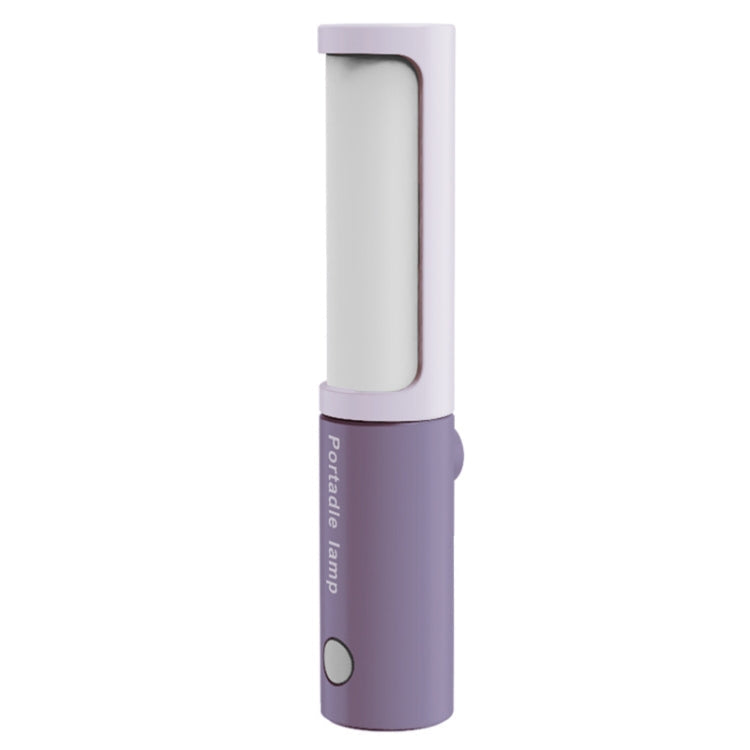 GIVELONG Handheld Mini Magnetic Lamp LED Intelligent Infinity Button Type Desk Lamp(Purple)