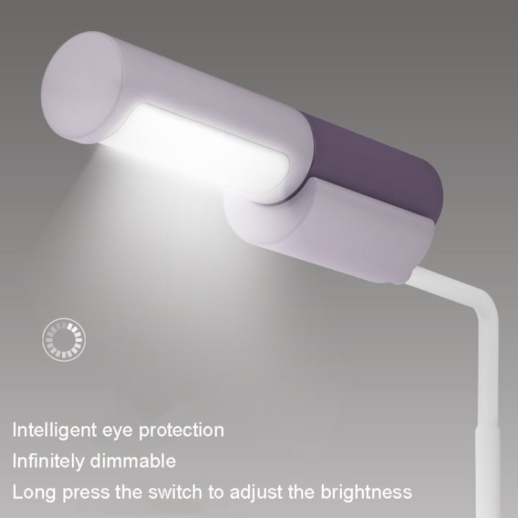 GIVELONG USB Charging Desktop Light Magnetic Base Removable Simple Eye Protection Portable Lamp(Red)