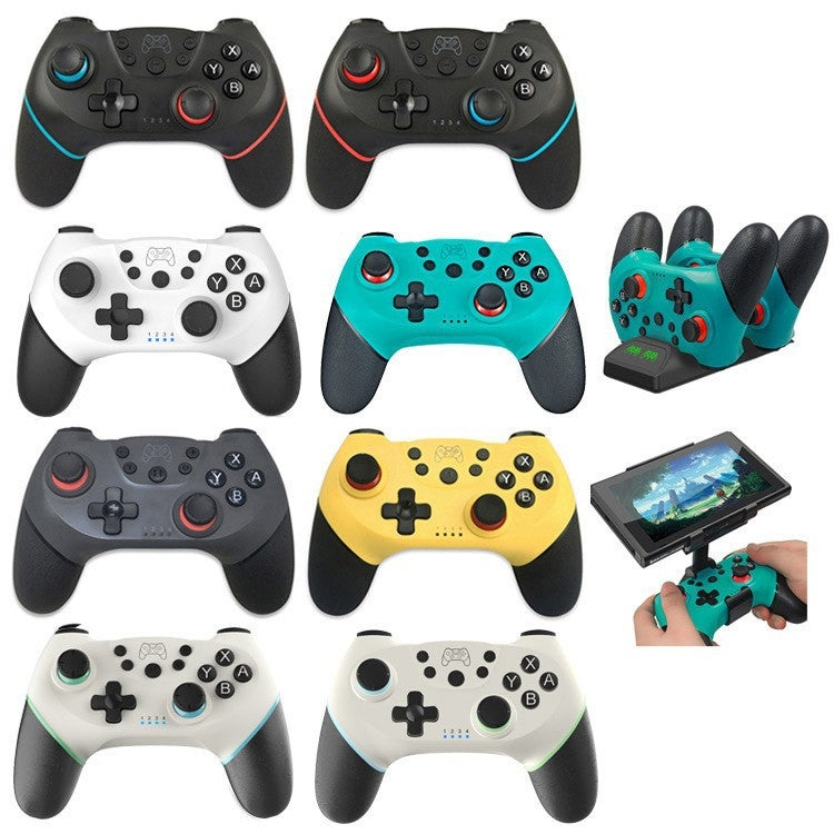 For Switch/ Switch OLED/Switch Lite Bluetooth Handle 6-axis Wireless Gamepad(Silver Gray)