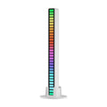 RGB Sound-controlled Rhythmic Response Lights Music Ambient LED Pick-up Lights Plug-in(16 Lights White)