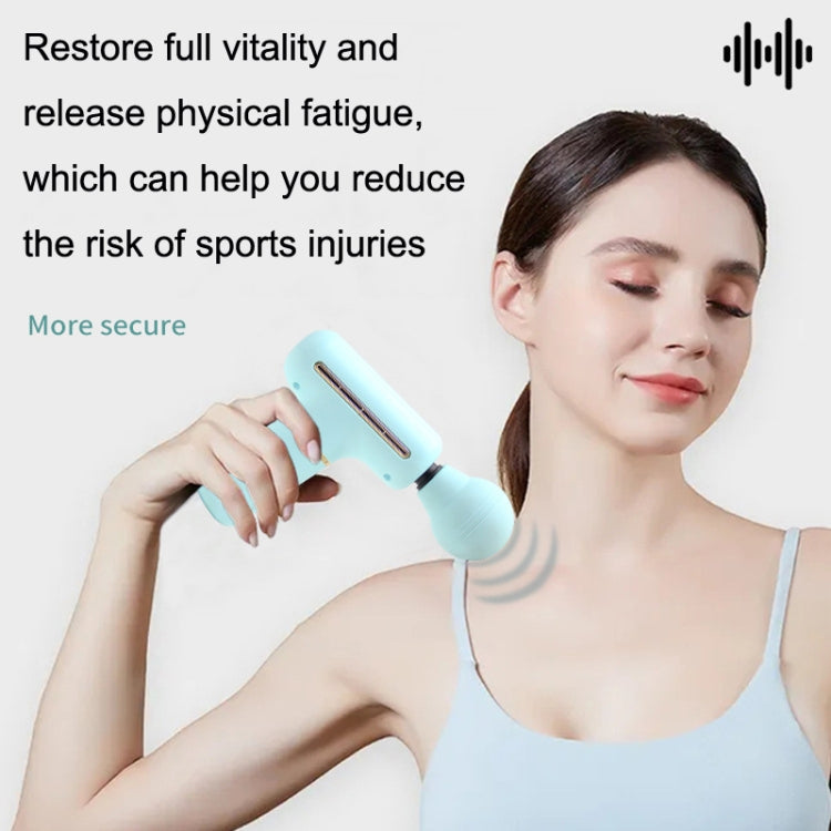 ZD8889 Mini Fascia Device Muscle Relaxation Massage Stick Handheld Vibration Portable Massager Gun(Blue)