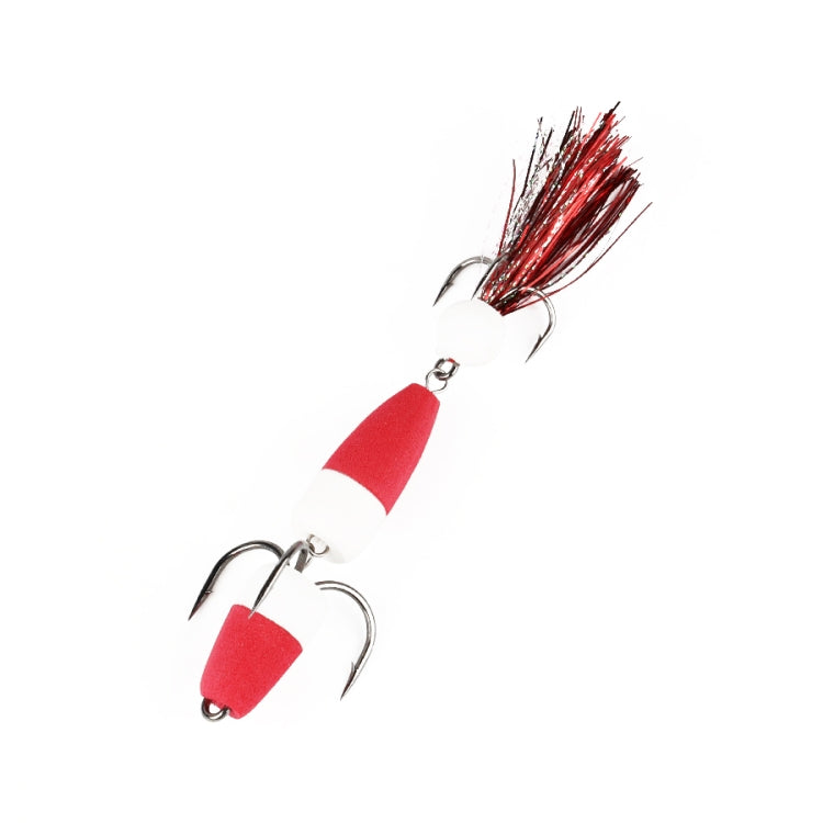 W.P.E PMG-M Foam Hook Soft Worm Bait Three Anchor Hook Fake Lures, Size: M(40)
