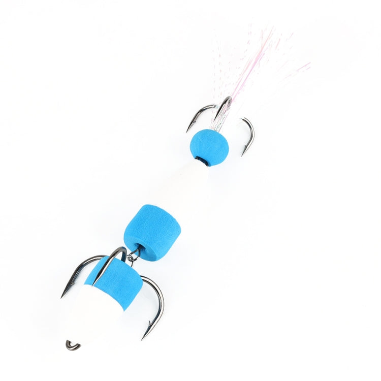 W.P.E PMG-M Foam Hook Soft Worm Bait Three Anchor Hook Fake Lures, Size: M(14)