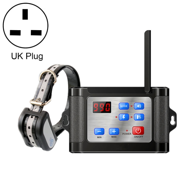 Outdoor Wireless Electronic Pet Fence Night Reflective Collar, Specification: One for One(UK Plug)