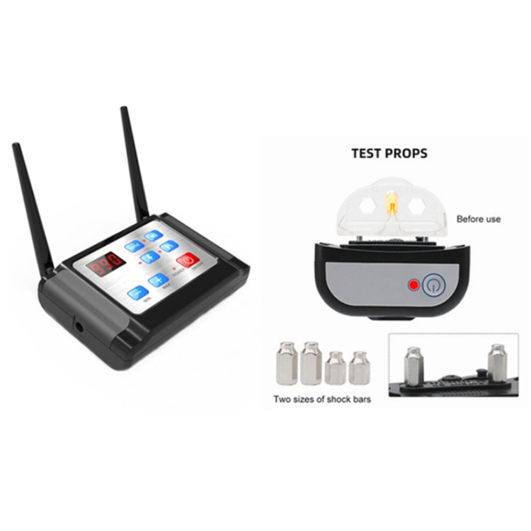 Outdoor Wireless Electronic Pet Fence Night Reflective Collar, Specification: One for Two(UK Plug)