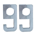 2pcs Motorcycle Type 69 Aluminum Alloy Multifunctional Helmet Hook(Silver)