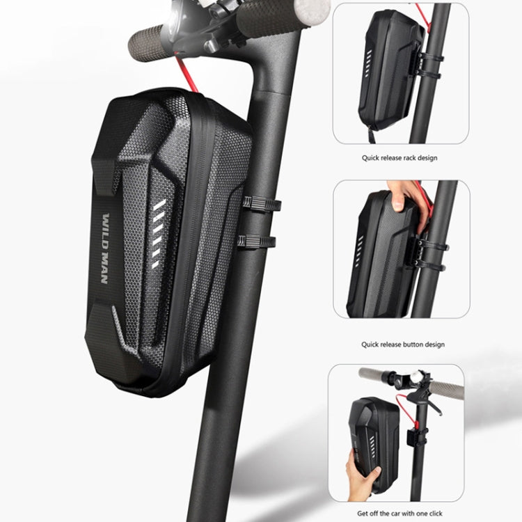 WILD MAN  ES8X Electric Scooter Bicycle Fast Disassembly Hanging Bag EVA Hard Shell Bag, Size: 3L(Black)