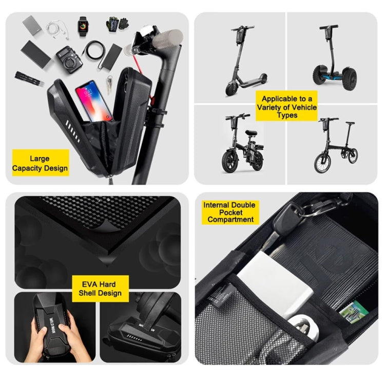 WILD MAN  ES8X Electric Scooter Bicycle Fast Disassembly Hanging Bag EVA Hard Shell Bag, Size: 3L(Black)