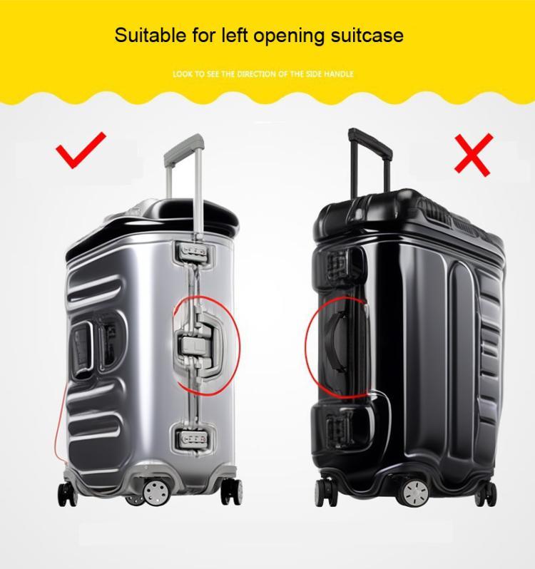 22 Inch Rimless Transparent Waterproof PVC Trolley Suitcase Cover Dustproof Protective Cover
