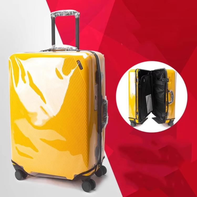 24 Inch Rimless Transparent Waterproof PVC Trolley Suitcase Cover Dustproof Protective Cover